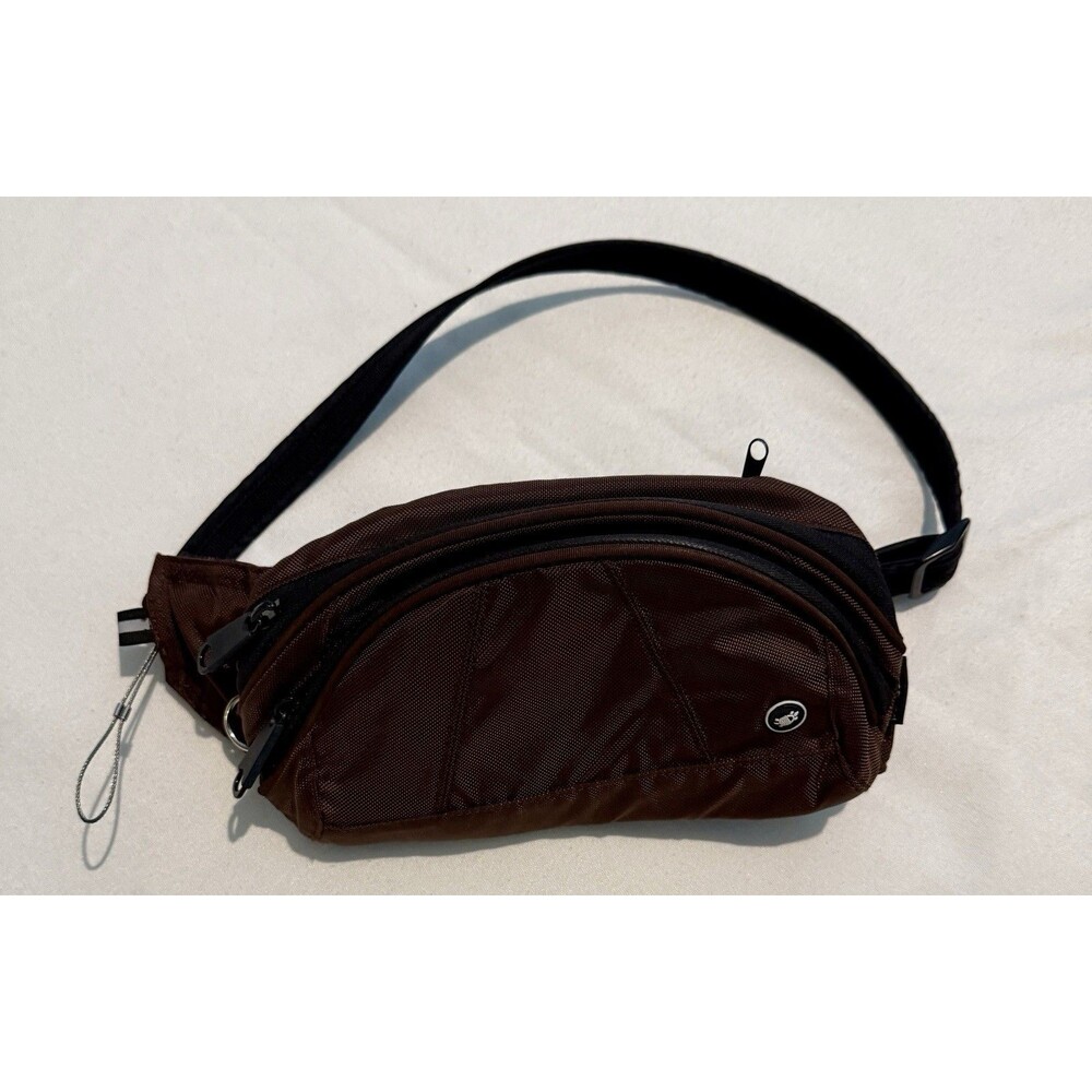 Pacsafe Stashsafe 100 Anti-Theft Hip Pack, Brown Travel Gear